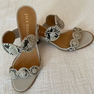 Jack Rogers Lauren heel sandal in snakeskin